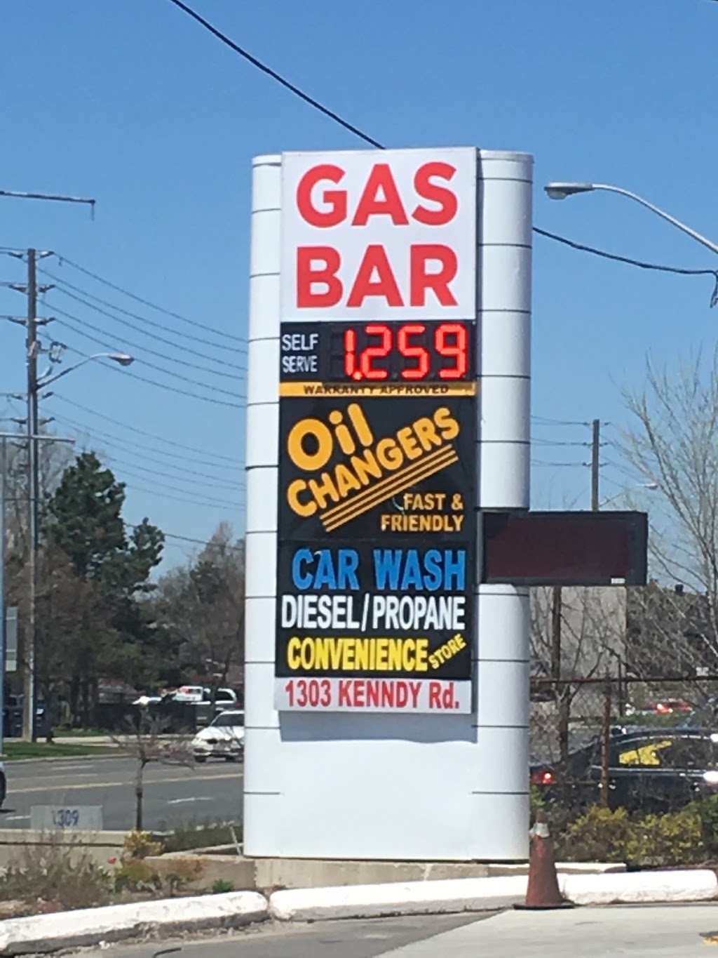 Kennedy Gas Bar | 1303 Kennedy Road, Scarborough, ON M1P 2L6, Canada | Phone: (416) 752-5454