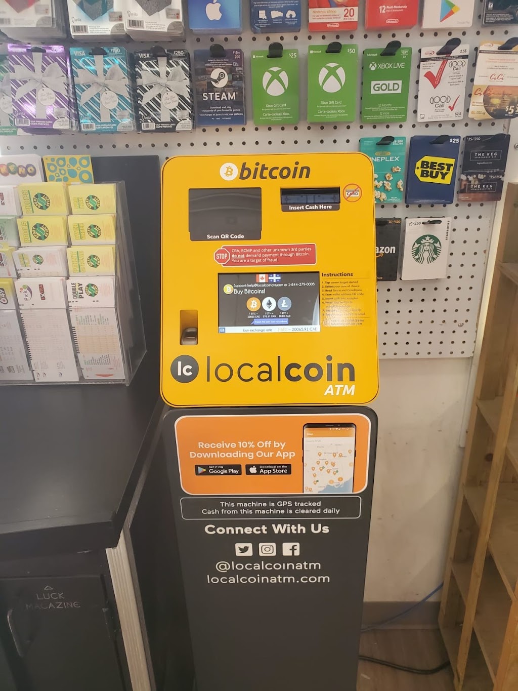 Localcoin Bitcoin ATM - Savers Convenience | 15 Micmac Blvd W, Lethbridge, AB T1K 7R1, Canada | Phone: (877) 412-2646