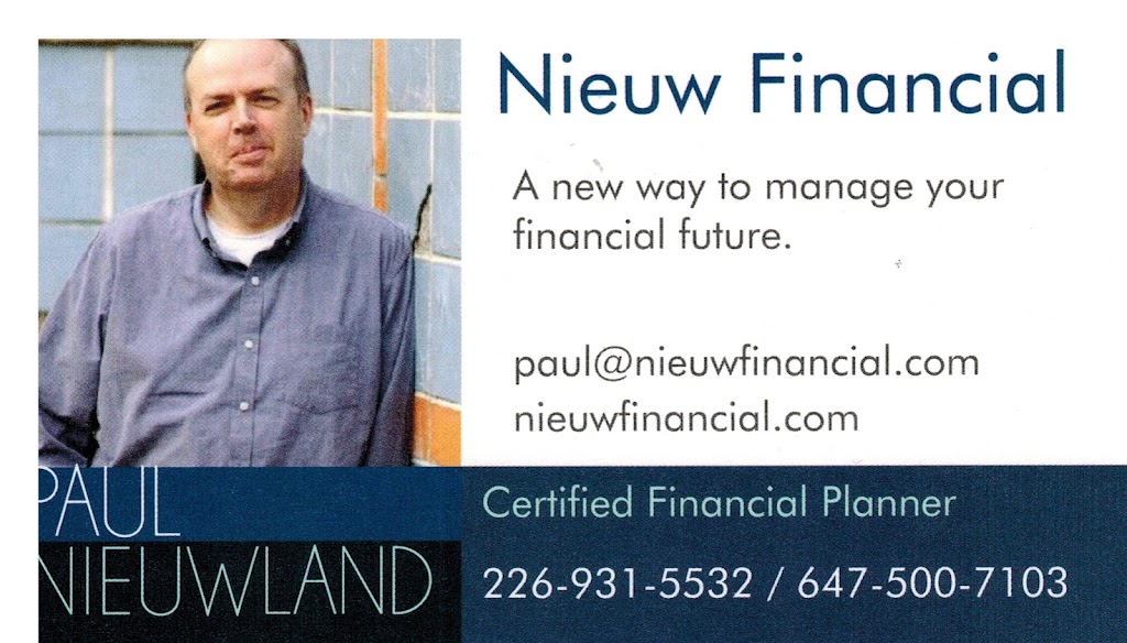 Nieuw Financial | 28 Wintergreen Crescent, Delhi, ON N4B 2W5, Canada | Phone: (647) 500-7103