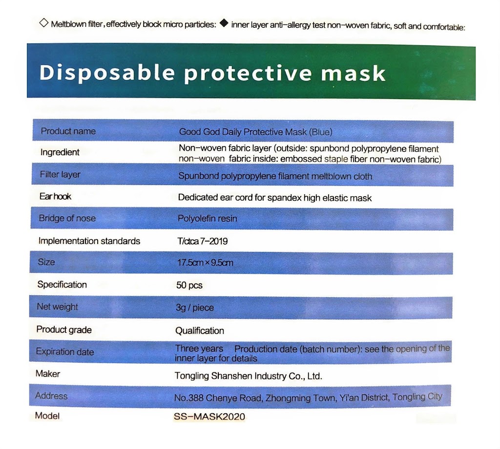 Disposable Protective Face Mask | 252 Lucas Ave NW, Calgary, AB T3P 1N3, Canada | Phone: (587) 707-2776