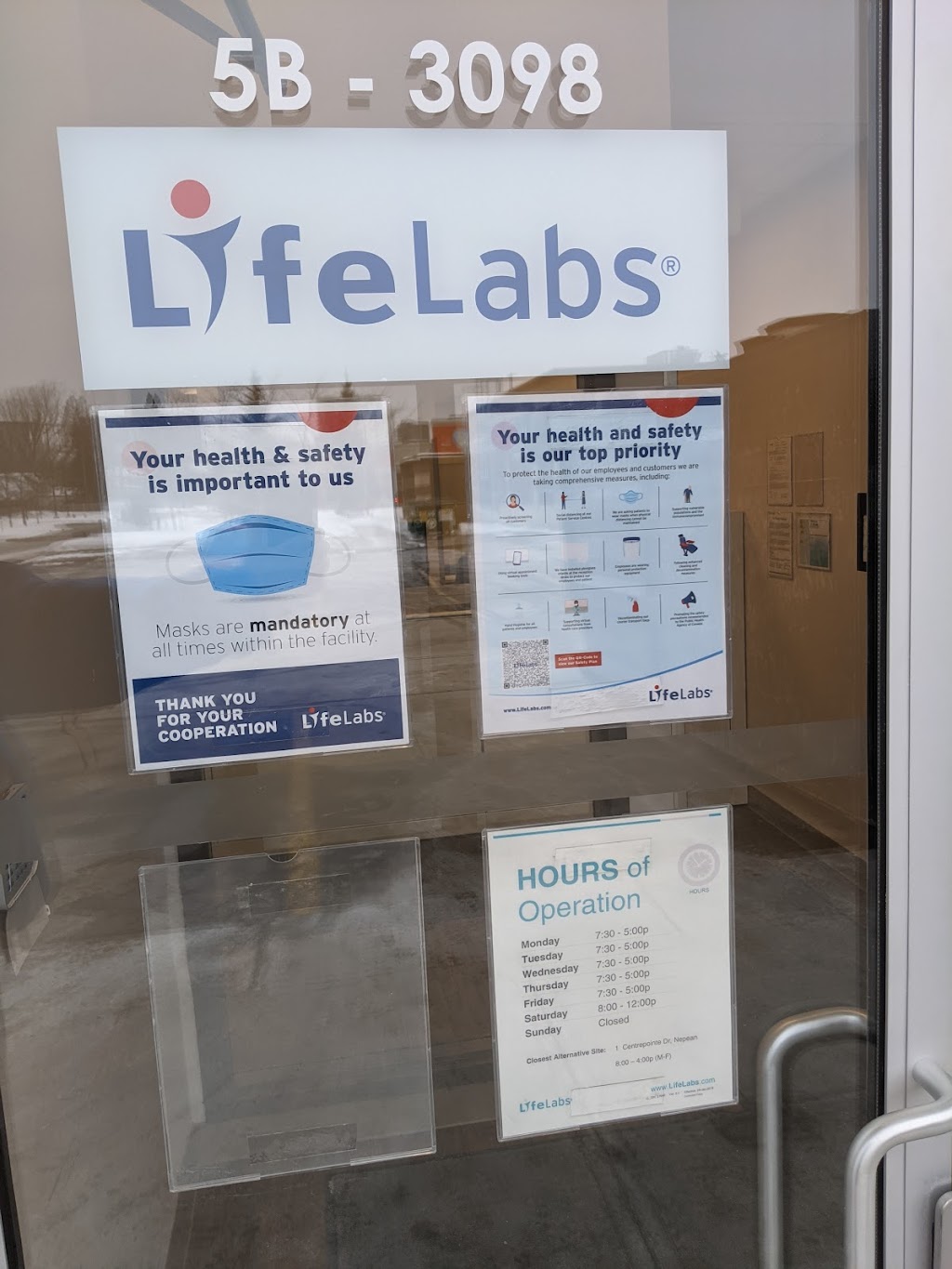 LifeLabs Medical Laboratory Services | 3098 Carling Ave #5, Nepean, ON K2B 7K2, Canada | Phone: (877) 849-3637