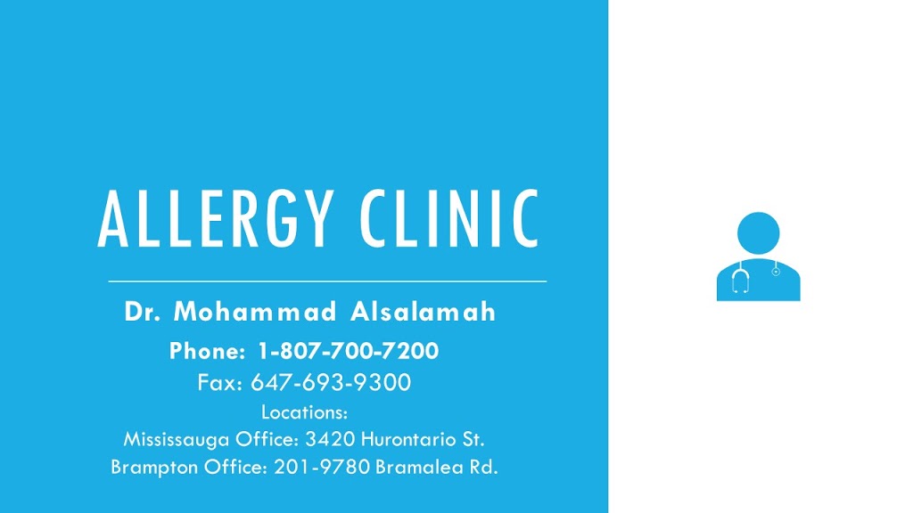 Allergy Clinic - Dr. M. Alsalamah - CLOSING ON AUG 15TH, 2019 | 3420 Hurontario St, Mississauga, ON L5B 4A9, Canada | Phone: (807) 700-7200