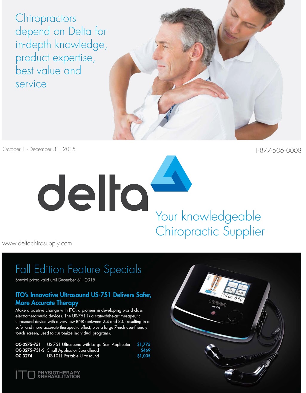 Delta Chiropractic Supply | 165 Lexington Ct, Waterloo, ON N2J 4R3, Canada | Phone: (519) 885-9000