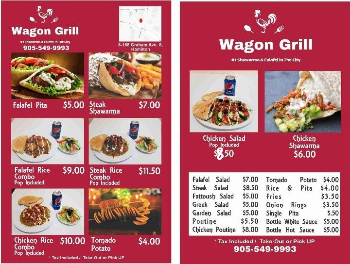 Wagon Grill | 188 Graham Ave S, Hamilton, ON L8K 2M4, Canada | Phone: (905) 549-9993