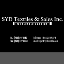 Syd Textiles & Sales Inc. | 52 West Beaver Creek Rd #9, Richmond Hill, ON L4B 1L9, Canada | Phone: (905) 597-0183