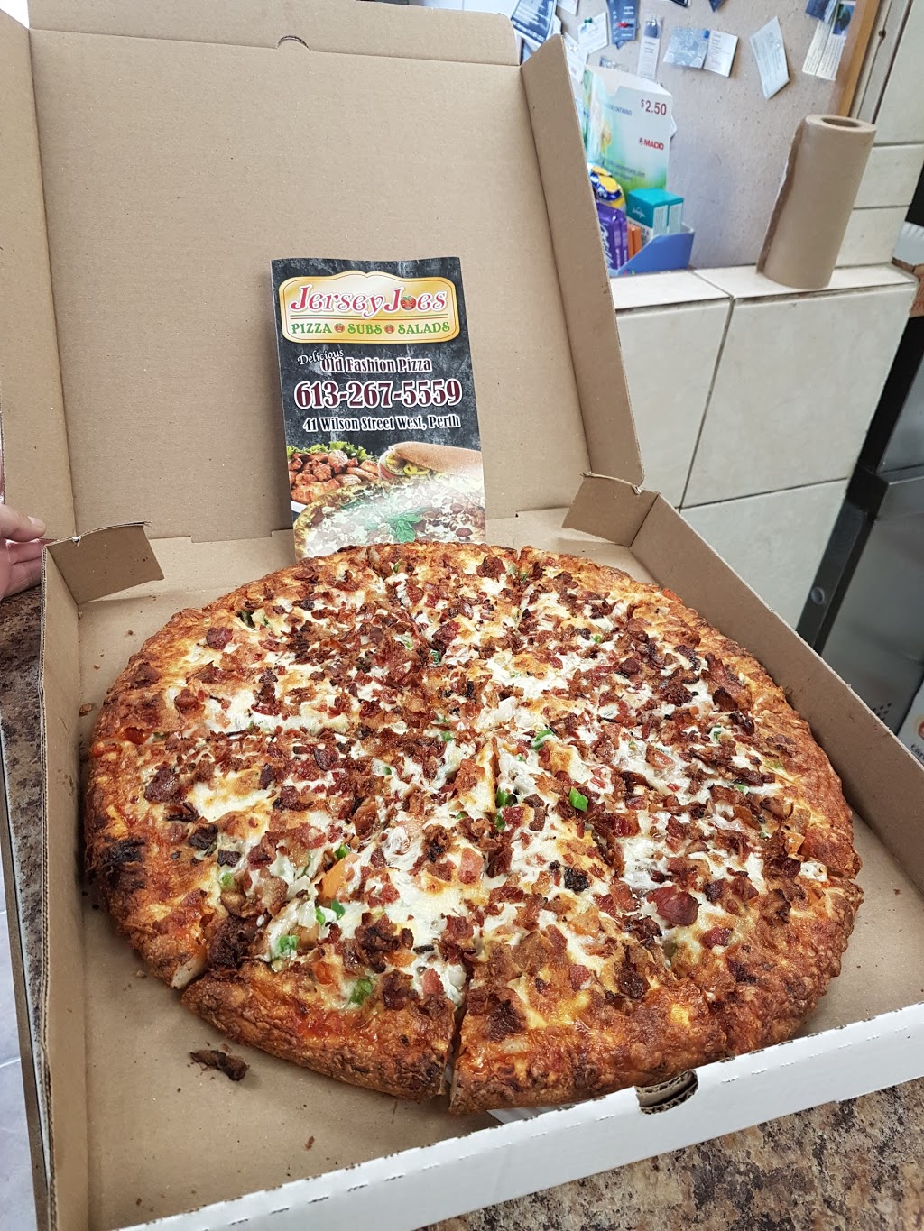 Jersey Joes Pizza & Subs | 41 Wilson St W, Perth, ON K7H 2N1, Canada | Phone: (613) 267-5559