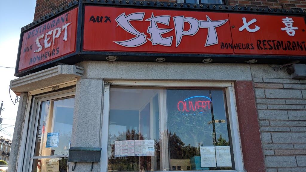 Restaurant Aux Sept Bonheurs | 4201 Boulevard Rosemont, Montréal, QC H1T 2C7, Canada | Phone: (514) 727-2895