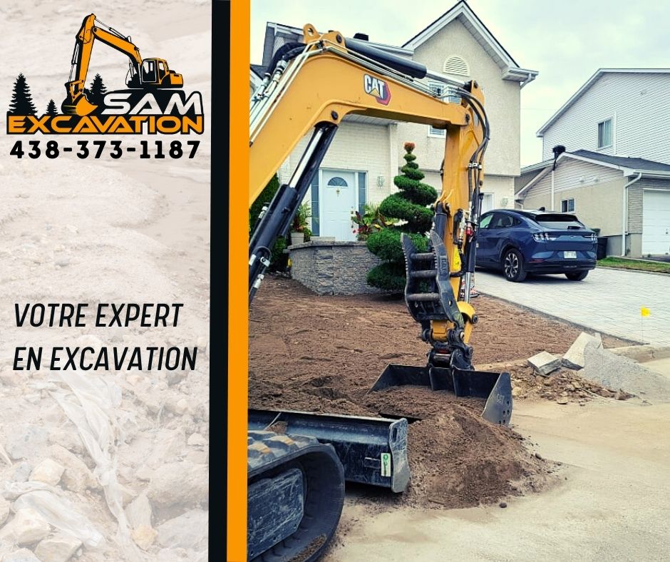 SAM Excavation Inc. (Excavation Rive Sud). | 5859 Rue de lENA, Saint-Hubert, QC J3Y 8Y9, Canada | Phone: (514) 891-9933