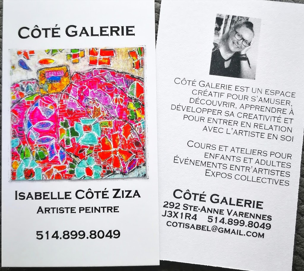 Côté Galerie | 292 Rue Sainte-Anne, Varennes, QC J3X 1R7, Canada | Phone: (514) 899-8049