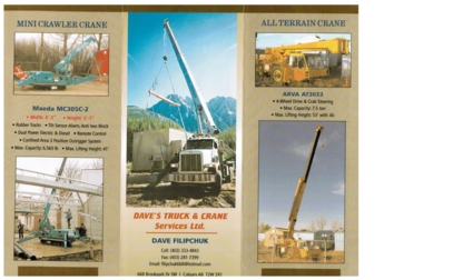 Daves Truck & Crane Services Ltd | Street Southeast Trail-8616, Calgary, AB T2C 2P6, Canada | Phone: (403) 333-4843