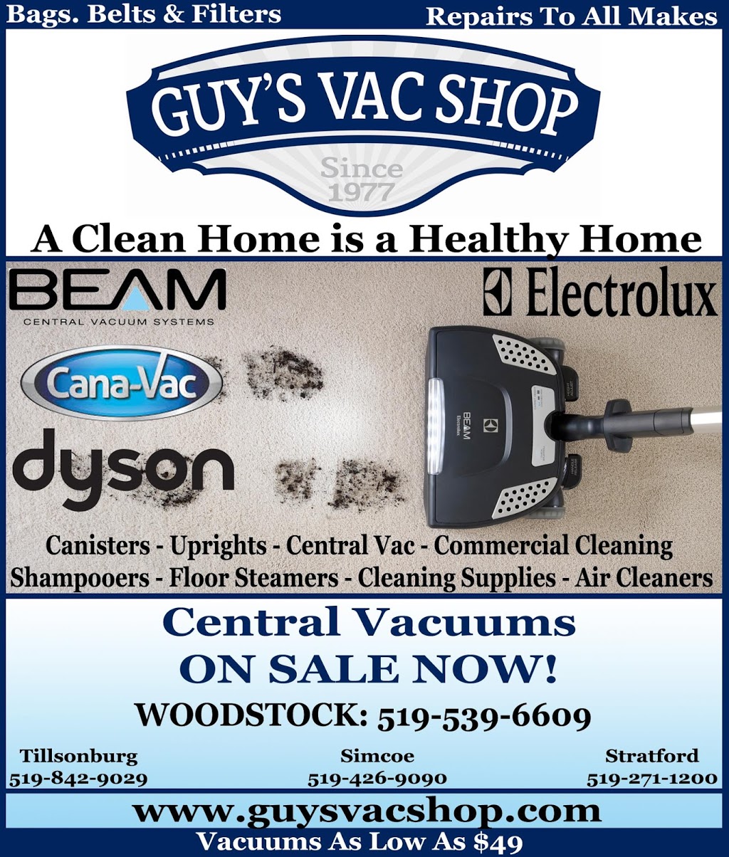 Guys Vac Shop | 270 Norfolk St S, Simcoe, ON N3Y 2W4, Canada | Phone: (519) 426-9090