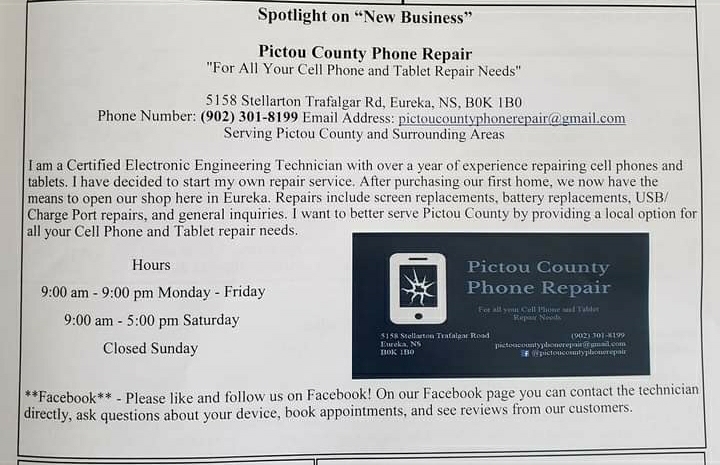 Pictou County Phone Repair | 5158 Stellarton Trafalgar Rd, Eureka, NS B0K 1B0, Canada | Phone: (902) 301-8199