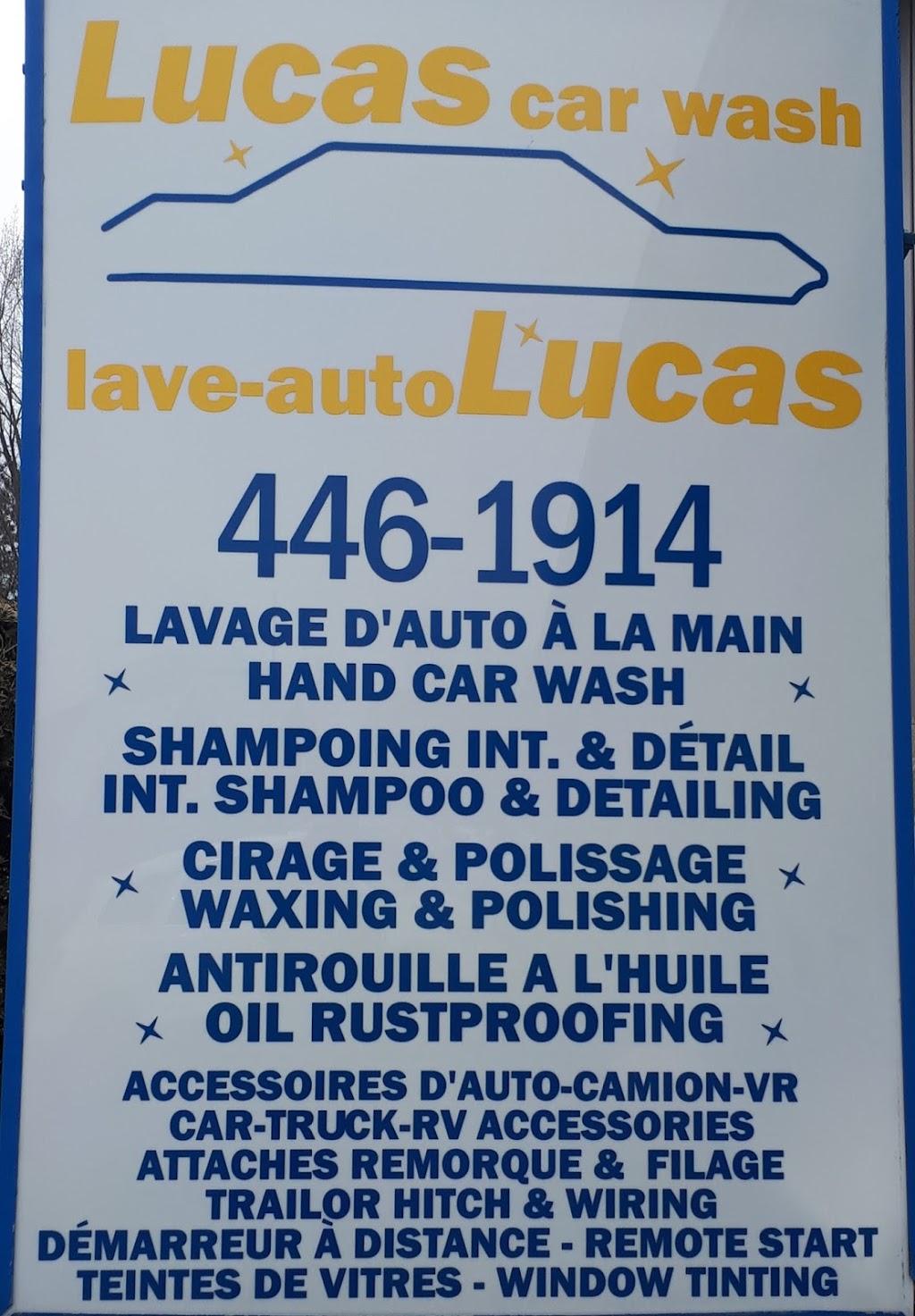 Lucas Car Wash Lave-Auto Lucas | 632 Gareau St, Rockland, ON K4K 1E1, Canada | Phone: (613) 446-1914