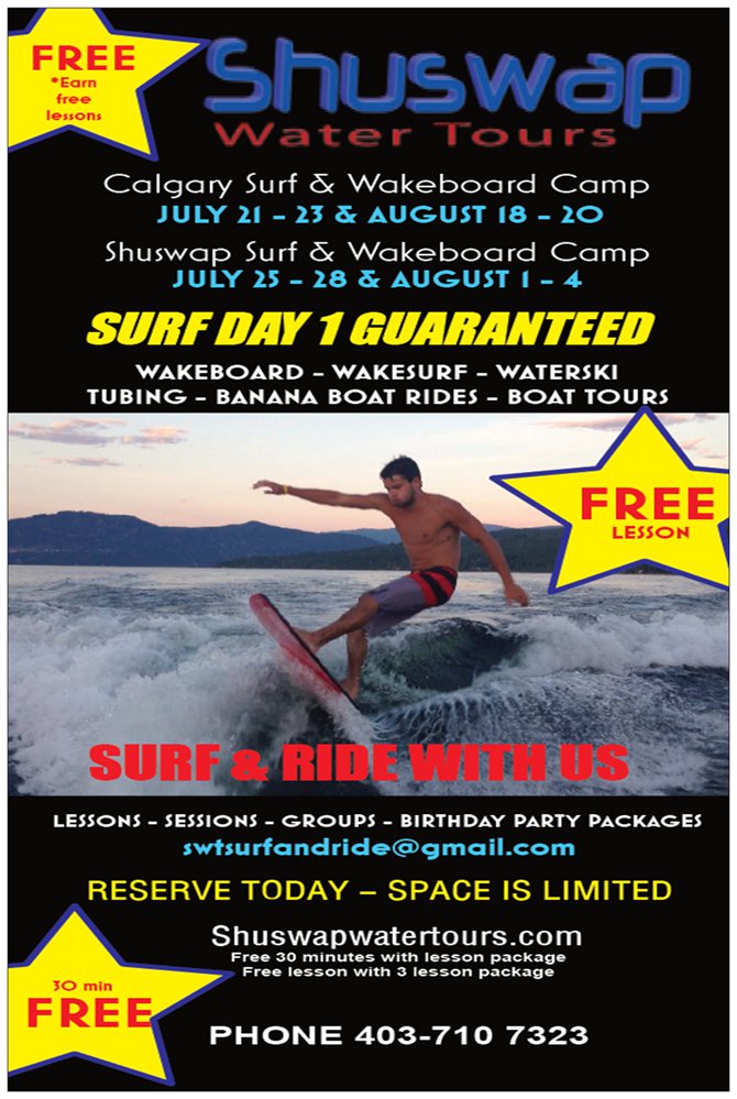 Shuswap Water Sports & Boat Tours | 2622 Blind Bay Rd, Blind Bay, BC V0E 1H1, Canada | Phone: (403) 710-7323