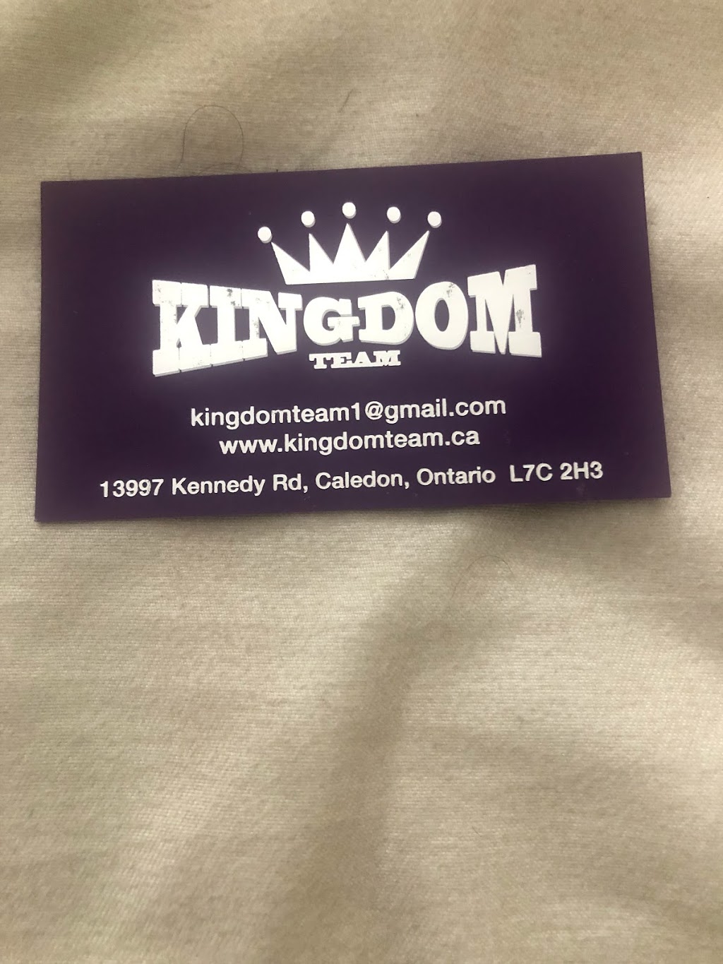 KINGDOM TEAM | 13997 Kennedy Rd, Caledon, ON L7C 2H3, Canada | Phone: (416) 834-8636