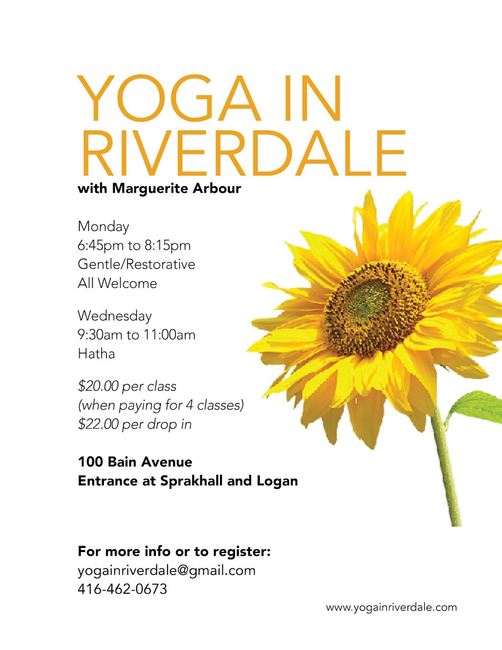 YogaInRiverdale//HeavenScent | 100 Bain Avenue, Toronto, ON M4K 1E8, Canada | Phone: (647) 821-2398