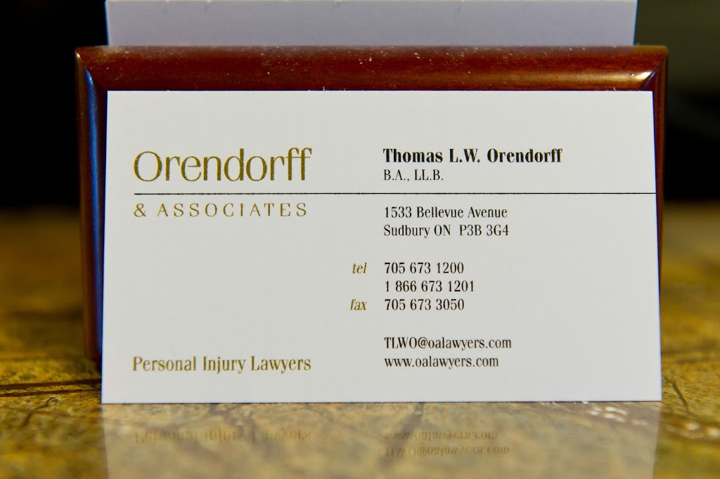 Orendorff & Associates | 1533 Bellevue Ave, Sudbury, ON P3B 3G4, Canada | Phone: (705) 673-1200