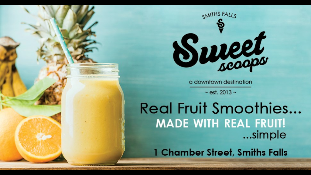 Sweet Scoops | 1 Chambers St, Smiths Falls, ON K7A 2Y1, Canada | Phone: (613) 283-7707