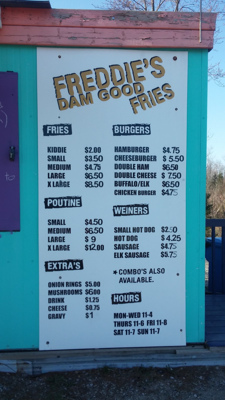 Freddies Dam Good Fries | Cassell Dr, Springwater, ON L0L 1V0, Canada | Phone: (705) 835-3673