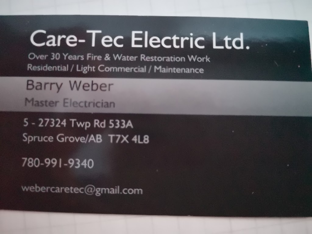 Care-Tec Electric Ltd. | 27324 Township Rd 533A Lot 5, Spruce Grove, AB T7X 4L8, Canada | Phone: (780) 991-9340