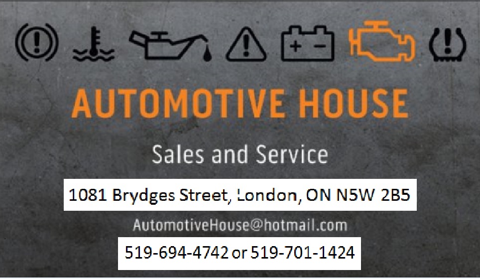 Automotive House | 1081 Brydges St, London, ON N5W 2B5, Canada | Phone: (519) 694-4742