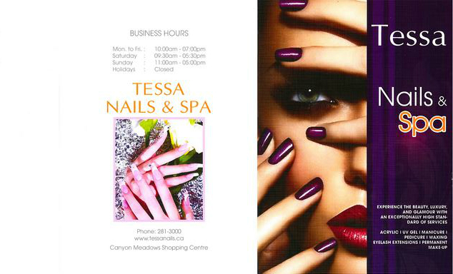 Tessa Nail & Spa | 11625 Elbow Dr SW #9, Calgary, AB T2W 1G8, Canada | Phone: (403) 281-3000