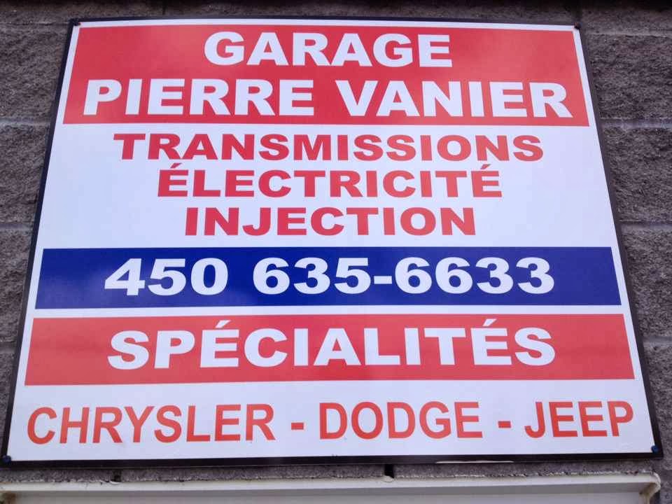 Garage Pierre Vanier | 1824 Laurier, Sainte-Catherine, QC J5C 1B8, Canada | Phone: (450) 635-6633