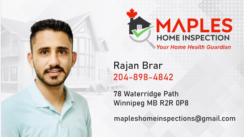 Maples Home Inspections | 78 Water Ridge Path, Winnipeg, MB R2R 0P8, Canada | Phone: (204) 898-4842