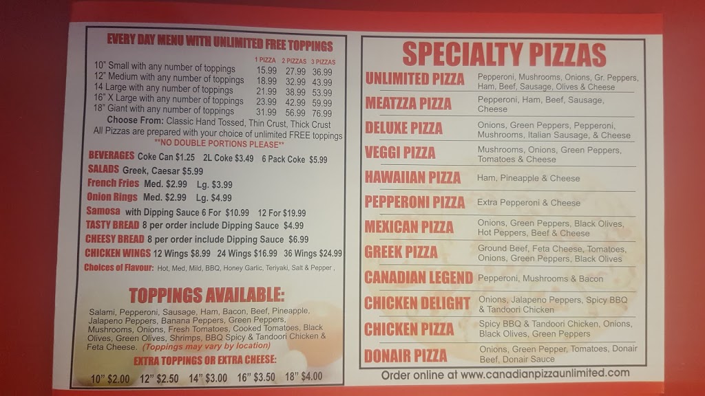 Canadian Pizza Unlimited | Unit 2, 10015, Oakfield Drive,, Calgary, AB T2V 1S9, Canada | Phone: (403) 234-8080