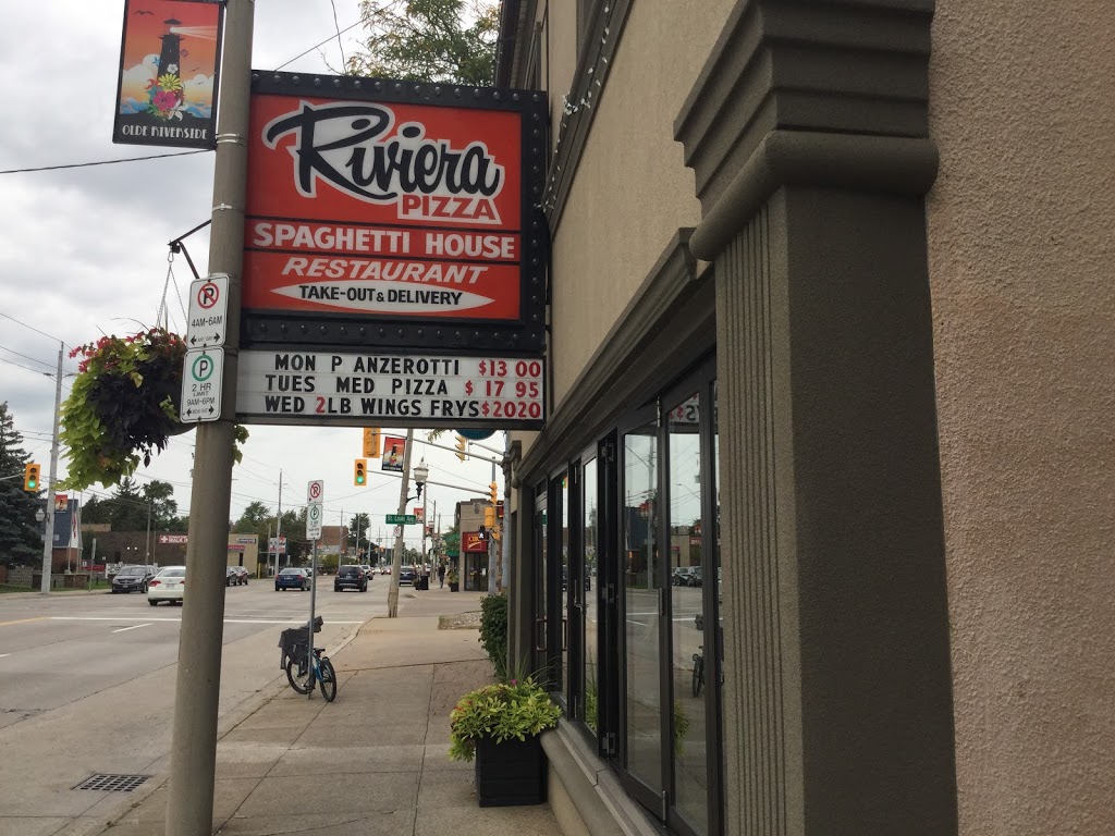 Riviera Pizza & Spaghetti House | 5760 Wyandotte St E, Windsor, ON N8S 1M6, Canada | Phone: (519) 945-2331