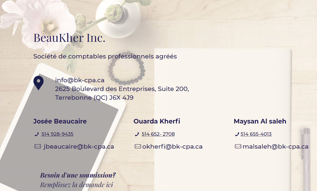 BeauKher Inc. | 2625 Bd des Entreprises, Terrebonne, QC J6W 3L4, Canada | Phone: (514) 652-2708