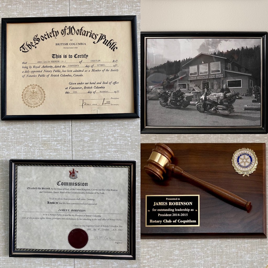 James L. Robinson, Notary Public since 1982 | 1140 Austin Ave Suite 240, Coquitlam, BC V3K 3P5, Canada | Phone: (604) 931-1202