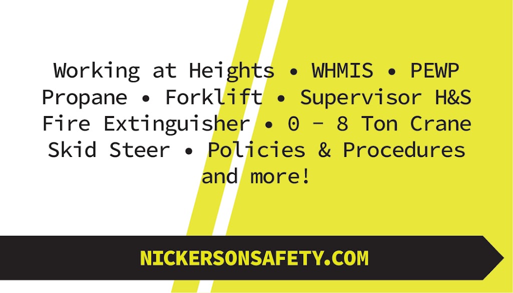 Nickerson Safety Inc. | 800 Arrow Road Unit 10, 2ND FLOOR, Toronto, ON M9M 2Z8, Canada | Phone: (647) 885-3993