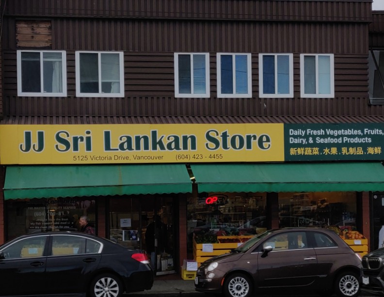 JJ SriLankan Store | 5125 Victoria Dr, Vancouver, BC V5P 3V1, Canada | Phone: (778) 903-6280