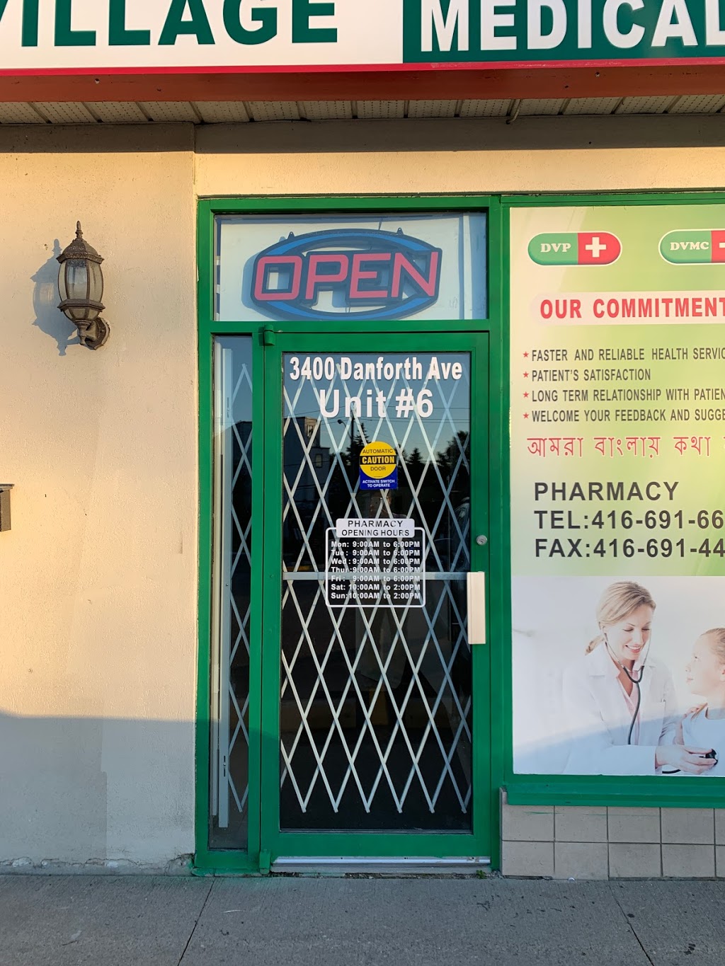 Danforth Village Pharmacy | 3400 Danforth Ave Unit#6, Scarborough, ON M1L 1E1, Canada | Phone: (416) 691-6602