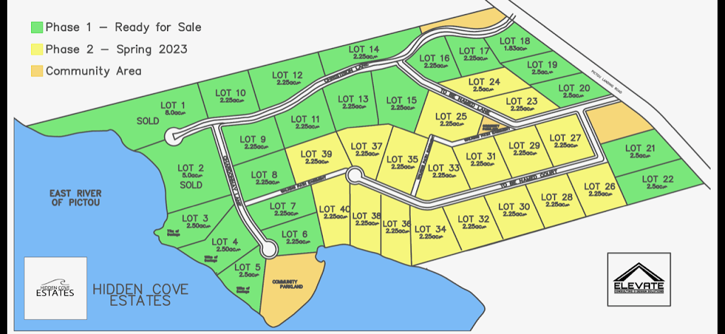 Hidden Cove Estates | Pictou Landing Rd, Trenton, NS B0K 1X0, Canada | Phone: (902) 301-3639