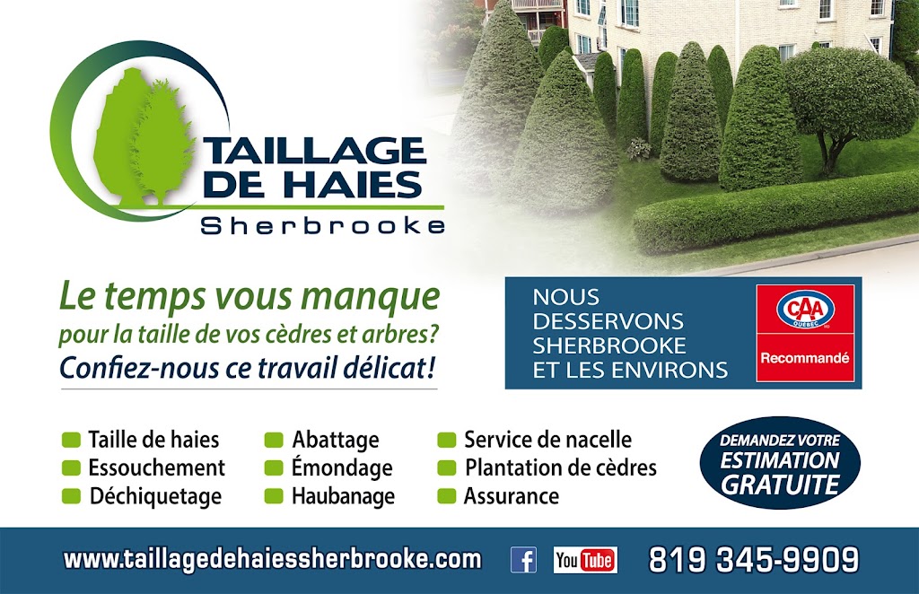 Taillage de haies Sherbrooke inc | 965 Rue Panneton, Sherbrooke, QC J1K 2B3, Canada | Phone: (819) 345-9909