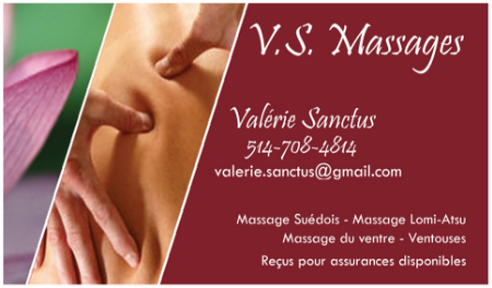 Valérie Sanctus Massothérapeute | 1144 Rue Saint-Laurent O Suite 220 local 8, Longueuil, QC J4K 1E2, Canada | Phone: (514) 708-4814