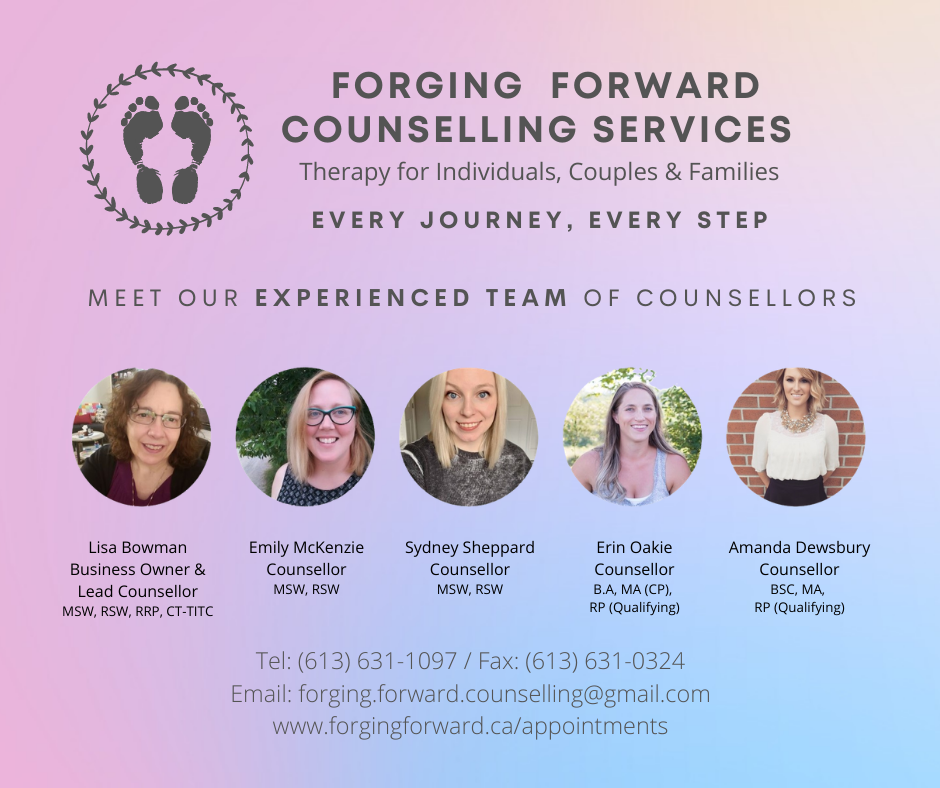 Forging Forward Counselling Services (Lisa Bowman) | 224 Pembroke St W Suite 223, Pembroke, ON K8A 5N2, Canada | Phone: (613) 631-1097