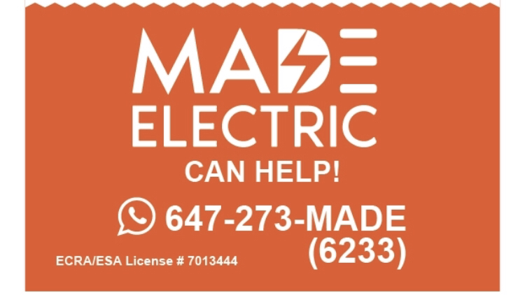 Made Electric Inc. | East York, ON M4K 2S9, Canada | Phone: (833) 623-3247
