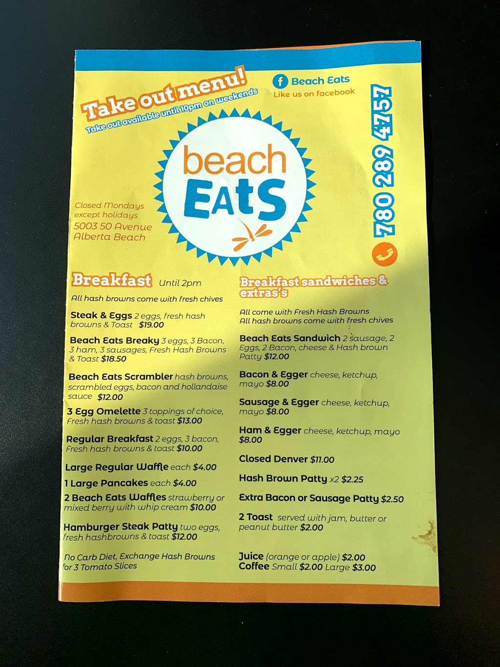 Beach Eats | Range Rd 32A, Alberta Beach, AB T0E 0A0, Canada | Phone: (780) 289-4757