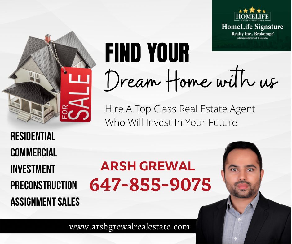 Arsh Grewal Real Estate | 22 Windswept Trail, Brampton, ON L7A 0J1, Canada | Phone: (647) 855-9075