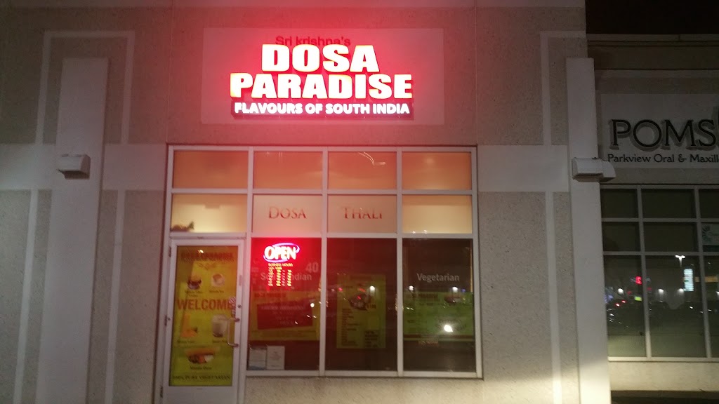 Dosa Paradise | 7920 Hurontario St #40, Brampton, ON L6Y 0C7, Canada | Phone: (905) 230-6100