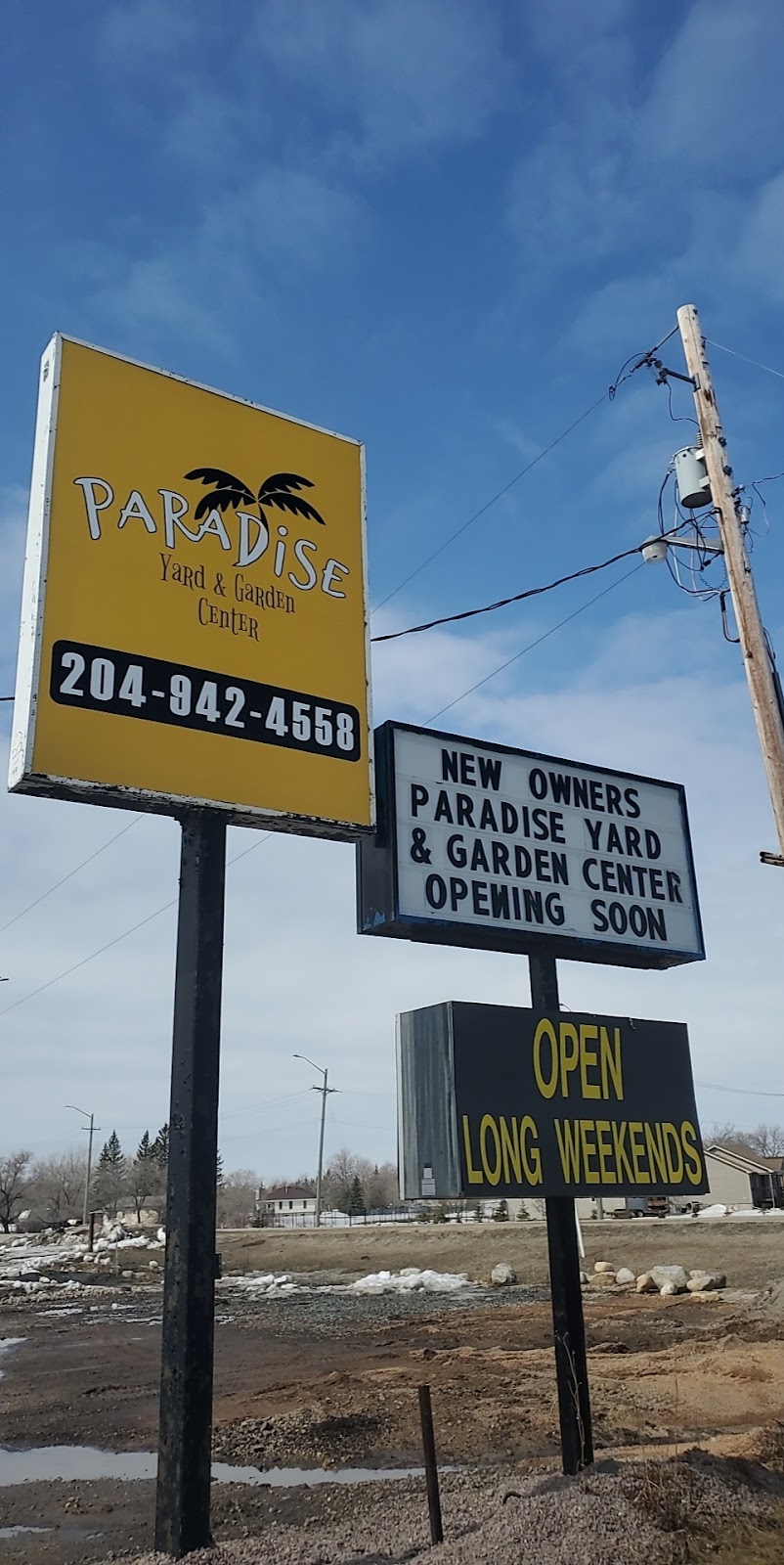 Paradise Yard & Garden Centre | 5265 Main St, Stony Mountain, MB R1A 2V1, Canada | Phone: (204) 942-4558