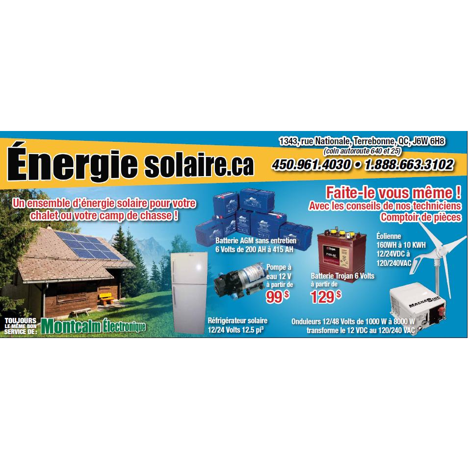 Energie Solaire.Ca | 1343 Rue Nationale, Terrebonne, QC J6W 6H8, Canada | Phone: (450) 961-4030