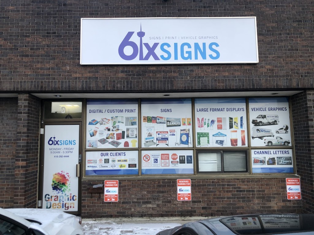 6ix Signs Ltd. | 120 Milner Ave #9, Scarborough, ON M1S 3R2, Canada | Phone: (416) 292-4444