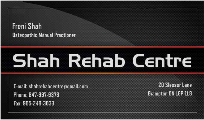 Shah Rehab Centre | 20 Slessor Ln, Brampton, ON L6P 1L8, Canada | Phone: (647) 997-9373