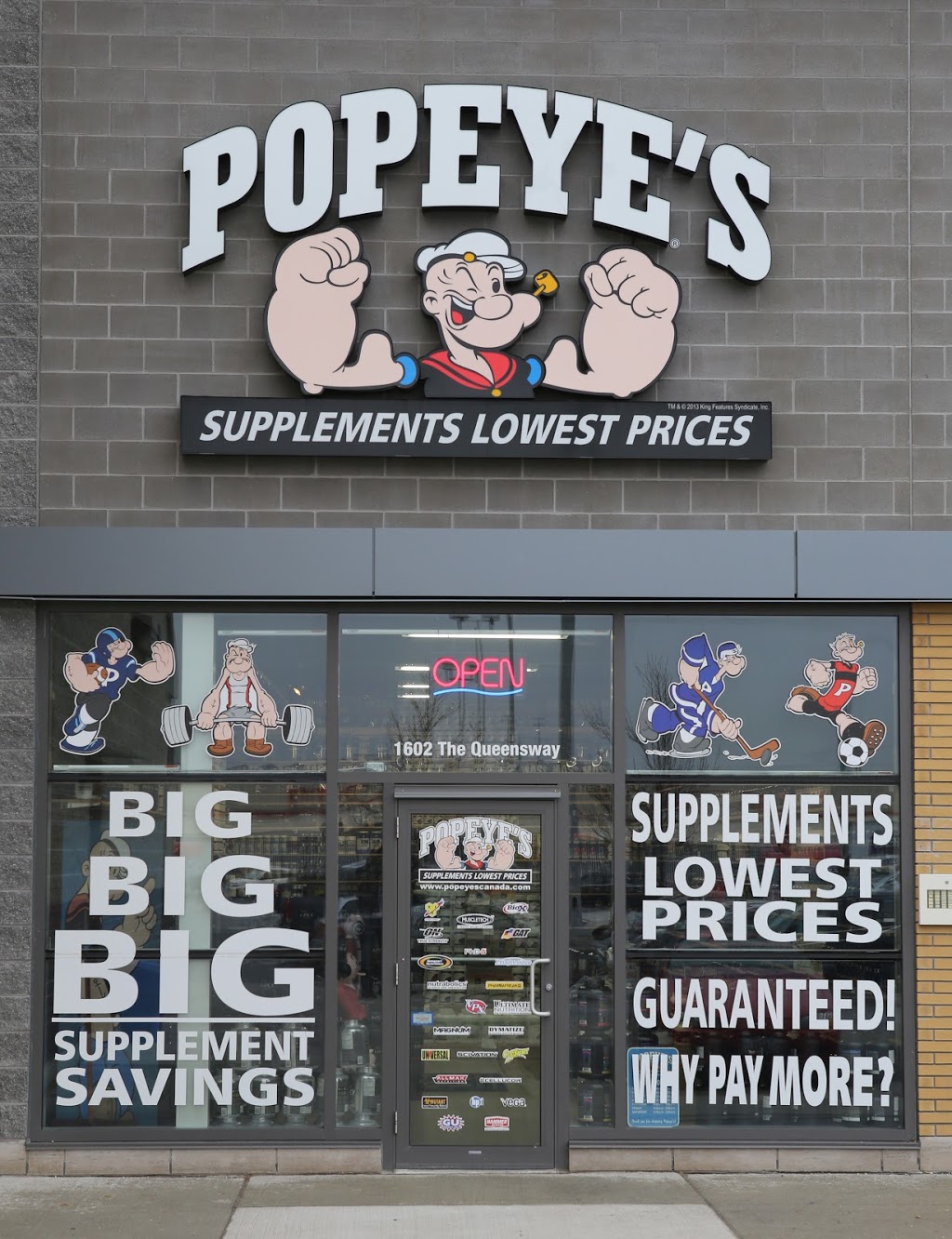 Popeyes Supplements | 1602 The Queensway Unit E1, Etobicoke, ON M8Z 1V1, Canada | Phone: (416) 521-9200