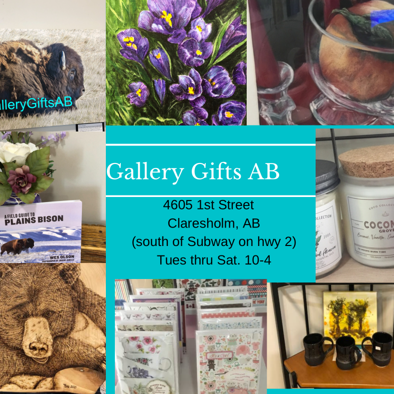 Gallery Gifts AB | 4605 1 St W, Claresholm, AB T0L 0T0, Canada | Phone: (403) 892-5054