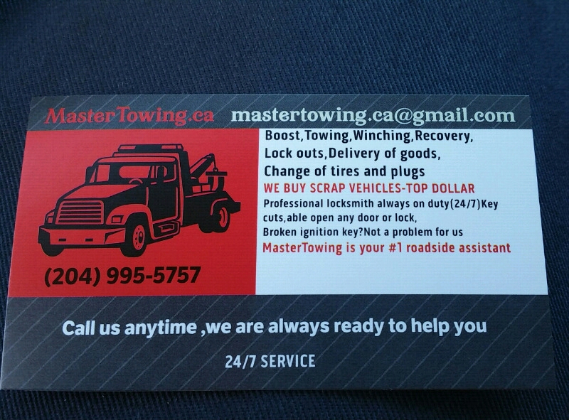 Master Towing | 5616 HWY 9, LOCKPORT, Winnipeg, MB R1A 2S7, Canada | Phone: (204) 995-5757